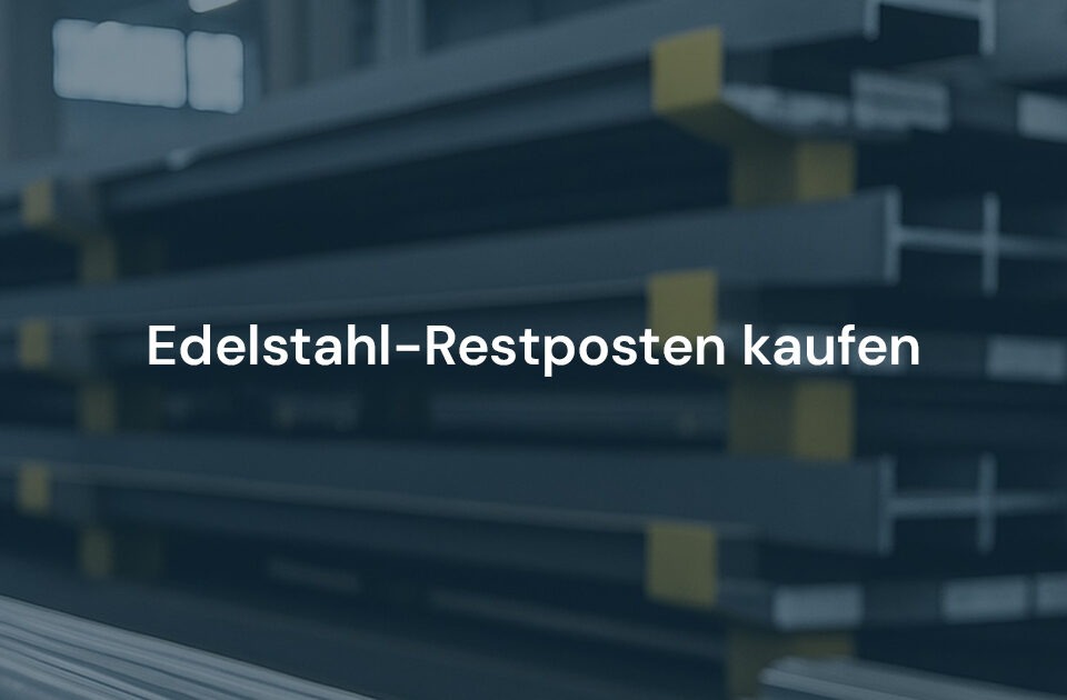Entdecken Sie wechselnde Restposten aus Edelstahl – Reststücke, Zuschnitte, Sonderlängen, Sonderposten – sofort ab Lager, ideal für Reparatur, Einzelanfertigungen oder kurzfristige Projekte. Jetzt Verfügbarkeit prüfen.